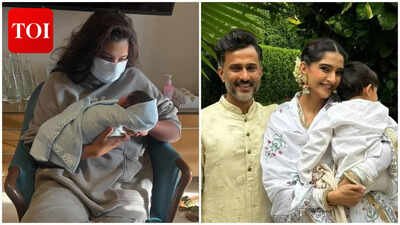 Rhea Kapoor shares first glimpse of Sonam Kapoor, Anand Ahuja’s newborn baby boy; Anil Kapoor, Sonakshi Sinha, Farah Khan react |