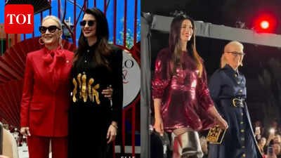 Meryl Streep and Anne Hathaway laugh about falling on sets of ‘The Devil Wears Prada 2’ at Mexico premiere – WATCH |