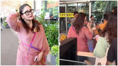 Kareena Kapoor Khan faces backlash for ‘skipping queue’ at airport; netizens ask ‘Who gave celebrities this entitlement?’ | Hindi Movie News