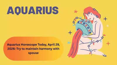 Aquarius Horoscope Today, April 29, 2026: Try to maintain harmony with spouse