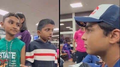 Selfie tax? Vaibhav Sooryavanshi’s ‘paisa laaya’ airport prank leaves kids confused – Watch | Cricket News