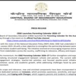 CBSE rolls out parenting calendar 2026–27 to institutionalise parent–school engagement under NEP 2020 vision
