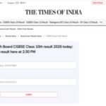 Chhattisgarh CGBSE Class 10th result 2026: How to download scorecards online from TOI portal?
