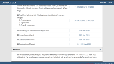 Dnb Pdcet Admit Card 2026: DNB PDCET admit card 2026 released at natboard.edu.in: Direct link to download hall tickets here