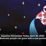 Aquarius Horoscope Today, April 26, 2026: Business people can grow with a new partner