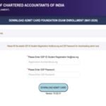 ICAI CA Foundation May 2026 admit card released at eservices.icai.org: Direct link to download hall ticket here