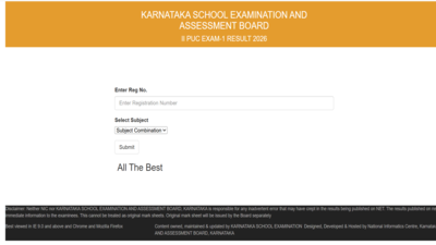 Karnataka 2nd PUC result 2026 released: Direct link to download scorecards here