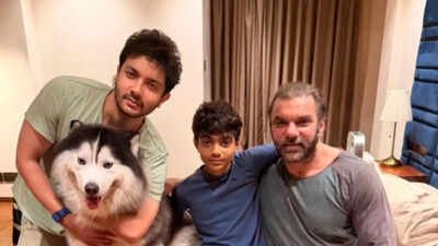 Sohail Khan posts cozy family frame with sons and pet Husky; Calls it ‘My immediate lovable family’ | Hindi Movie News