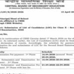 CBSE announces LOC schedule for Class 10 second board exam 2026: Check details here