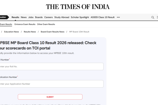 MP Board result 2026 released: Official MPBSE website crashes; direct link to check Class 10, 12 scores on TOI portal