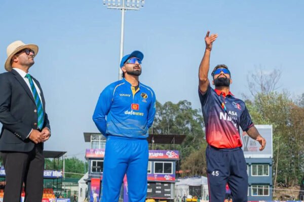 Nepal 40/3 in 5.4 Overs | NEP vs UAE, 1st T20I Live Score: Arjun Saud bowled as Nepal loses first wicket