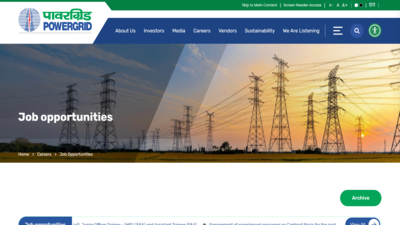 PGCIL Diploma Trainee recruitment 2026: Notification released for 668 posts; registration begins on April 20