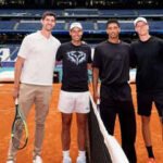 Watch: Rafael Nadal back on court! Legend plays tennis against Jannik Sinner, Jude Bellingham | Tennis News