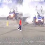 Shocking! Angry over ‘not invited’, politician uses tractor to destroy cricket pitch – WATCH | Cricket News