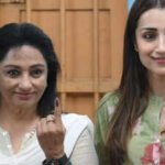 Trisha casts vote along with her mother in Chennai; ‘Karuppu’ actress ENCOURAGED CITIZENS to VOTE at the poll booth |