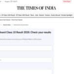 UP Board Class 10 result 2026: How to check UPMSP scores on TOI portal