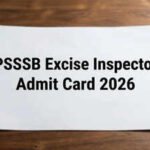 PSSSB Excise Inspector Admit Card 2026 released at sssb.punjab.gov.in; check steps to dowload