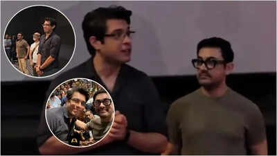 ‘Wo mujhe reply nahi karta’: Aamir Khan’s hilarious response to Junaid Khan’s female fan at ‘Ek Din’ event goes viral | Hindi Movie News