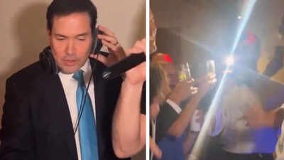 ‘Secretary of everything’: Marco Rubio DJs at wedding, seen wearing headphones and leaning over decks in viral video