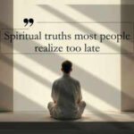 Spiritual truths most people realize too late
