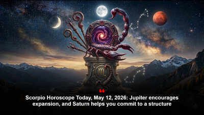 Scorpio Horoscope Today, May 12, 2026: Jupiter encourages expansion, and Saturn helps you commit to a structure