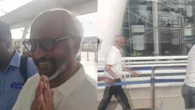 WATCH: Rajinikanth reacts with a smile when asked about Vijay becoming Tamil Nadu Chief Minister | Tamil Movie News