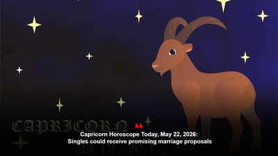 Capricorn Horoscope Today, May 22, 2026: Singles could receive promising marriage proposals