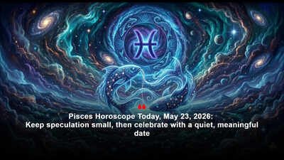 Pisces Horoscope Today, May 23, 2026: Keep speculation small, then celebrate with a quiet, meaningful date