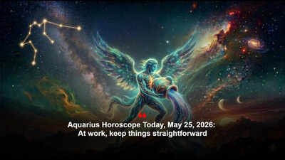 Aquarius Horoscope Today, May 25, 2026: At work, keep things straightforward
