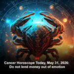 Cancer Horoscope Today, May 31, 2026: Do not lend money out of emotion