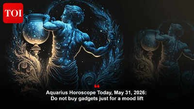 Aquarius Horoscope Today, May 31, 2026: Do not buy gadgets just for a mood lift