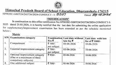 Missed the HPBOSE compartment exam deadline? Students get more time as board extends application dates