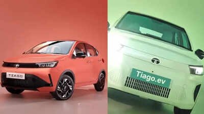 Tata Tiago Tiago EV ;2026 Tata Tiago teased, launch soon: New design, EV version revealed |