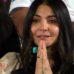 Anushka Sharma wears Radha Naam Jap counter in her finger during Virat Kohli’s match; fans say “Look how she’s praying for RCB”﻿ |