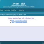 AP ICET 2026 answer key released at cets.apsche.ap.gov.in: Direct link to download here