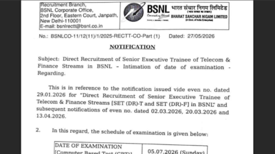 BSNL SET exam date announced, admit cards to be released soon: Check complete details here