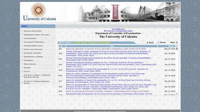 Calcutta University releases BCom Semester V examination 2025 results