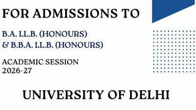 Du Llb Admission 2026: Delhi University law admissions 2026: Applications begin for BA LLB and BBA LLB; apply here