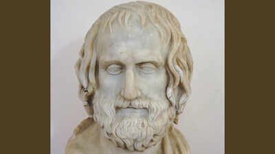 Quote of the day by Euripides: “For in other ways a woman is full of fear, defenseless, dreads the sight of cold steel; but, when once she…” | World News
