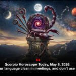Scorpio Horoscope Today, May 6, 2026: Keep your language clean in meetings, and don’t use sarcasm