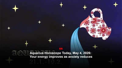 Aquarius Horoscope Today, May 4, 2026: Your energy improves as anxiety reduces