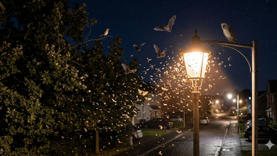 How streetlights may be affecting birds, bats and insects at night in ways scientists did not expect |