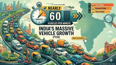 India bought nearly 60 vehicles per min’ in FY26! Check top states