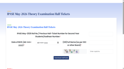 AP Inter supplementary exam hall ticket released at bie.ap.gov.in, direct link to download here