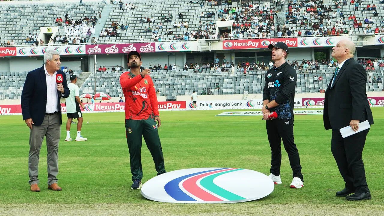 Bangladesh 5/0 in 1.0 Overs | BAN vs NZ, 3rd T20I Live: New Zealand win toss, opt to field against Bangladesh