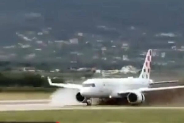 Croatia airlines plane skids off runway during aborted take-off