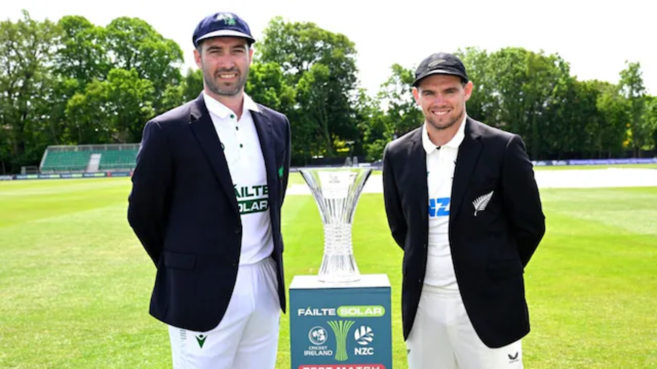 New Zealand 17/1 in 4.3 Overs | Ireland vs New Zealand, Live Score: Hosts without Paul Stirling face Tom Latham’s blackcaps in historic Belfast Test