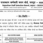 Rssb Lab Assistant Admit Card 2026: Rajasthan RSSB shifts Laboratory Assistant exam centres ahead of 9 May 2026 test schedule; check details here