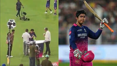 Sunil Gavaskar’s three-word message to Vaibhav Sooryavanshi after touching feet goes viral | Cricket News