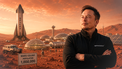 SpaceX could give Elon Musk the biggest reward payout in history if he colonises Mars with 1 million people |
